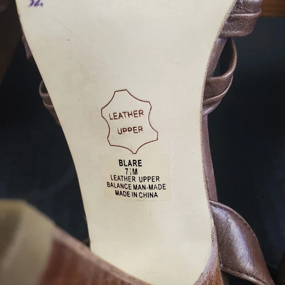 Steve Madden Women's 7.5 M Brown‎ Strappy 4